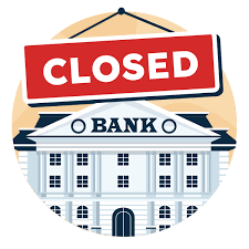 bank closed